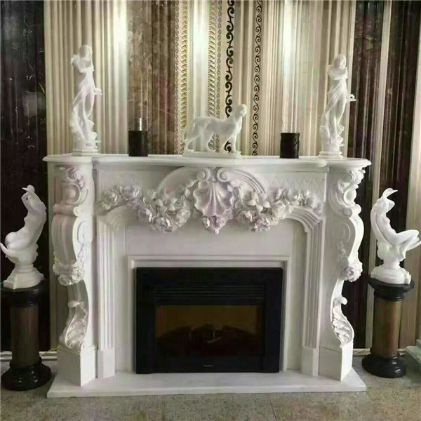Marble Fireplace Mantel (1)